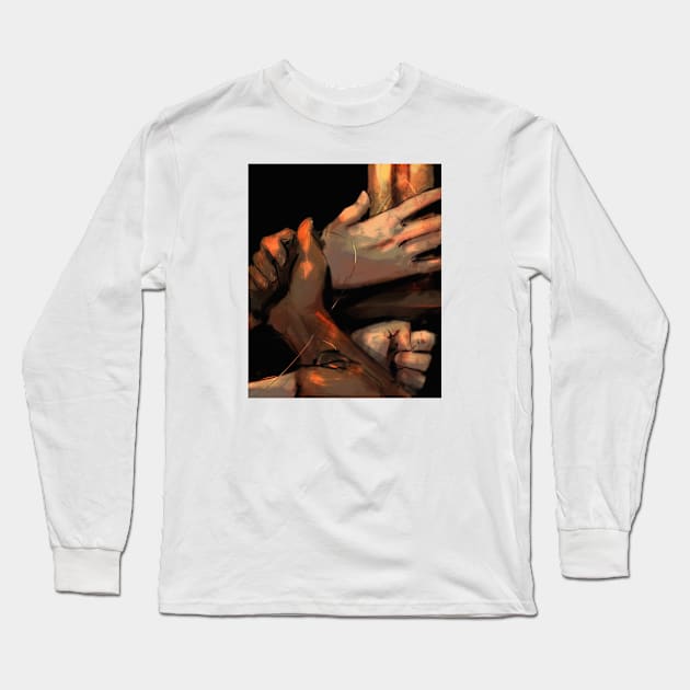 Hands Long Sleeve T-Shirt by StaticColour